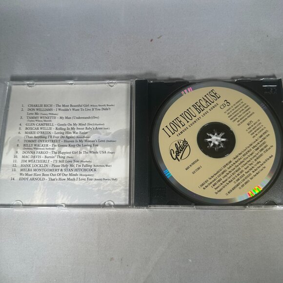 I Love You Because: Famous Country Love Songs 3-CD Box Set 1990s - Picture 6 of 6